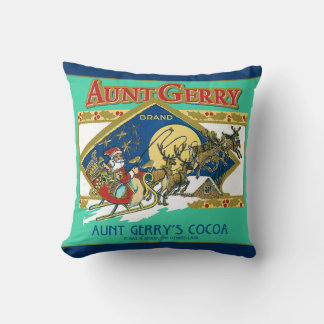 Aunt Gerry's Cocoa Throw Pillow