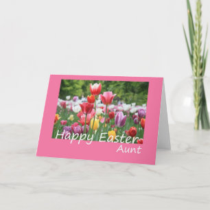 Aunt Happy Easter Tulip card