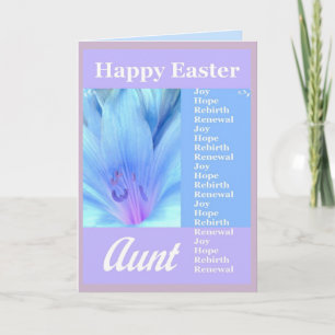 AUNT - Happy Easter with Lily Holiday Card
