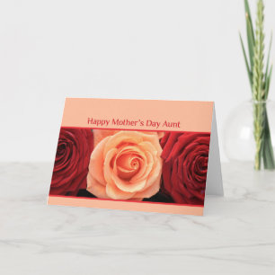 Aunt  Happy Mother's Day rose card
