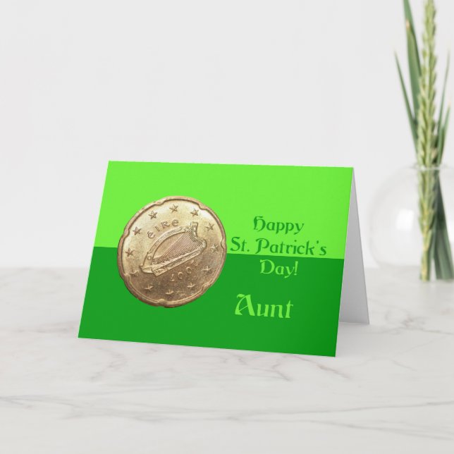 Aunt   Happy St. Patrick's Day Card (Front)