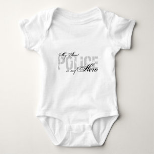 Aunt Is My Hero - POLICE Baby Bodysuit