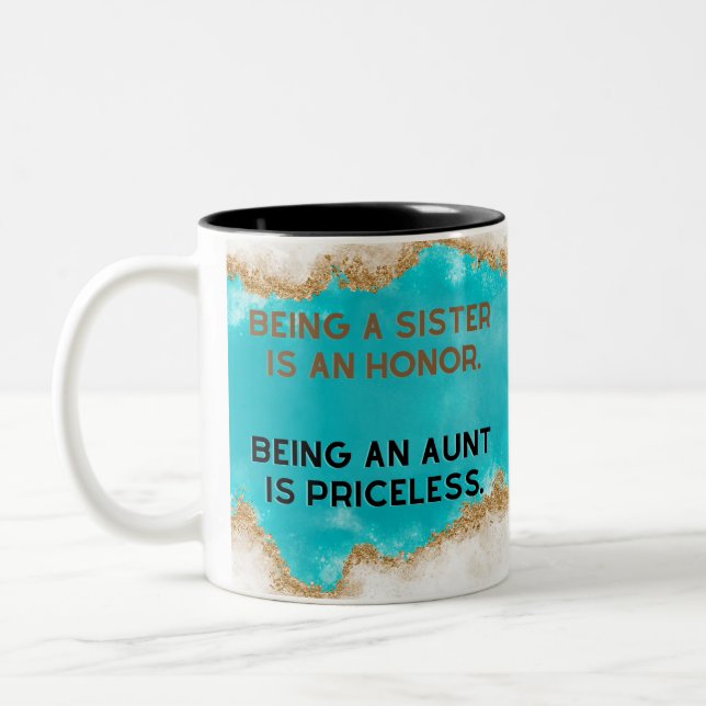 Aunt Is Priceless Two-Tone Coffee Mug (Left)