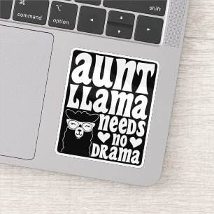 Aunt Llama Needs No Drama Auntie Birthday Funny
