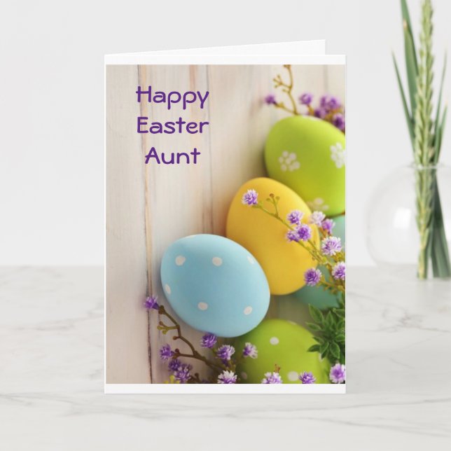 **AUNT** LOVE TO YOU AT EASTER HOLIDAY CARD (Front)