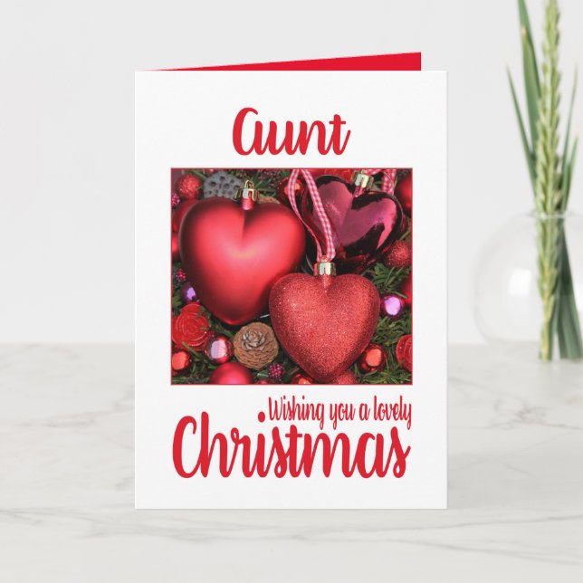 Aunt Lovely Christmas card (Front)
