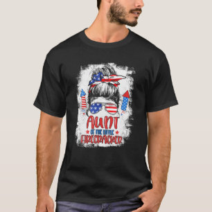 Aunt Mommy Of The Little Firecracker 4Th Of July B T-Shirt