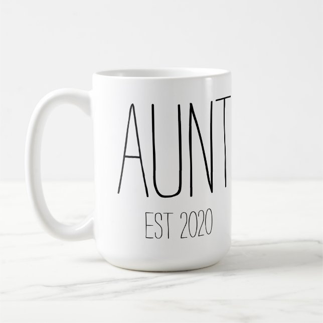 Aunt mug with EST (Left)