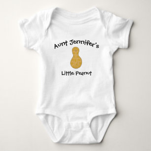 Aunt Newborn Niece Nephew Little Peanut Baby Bodysuit