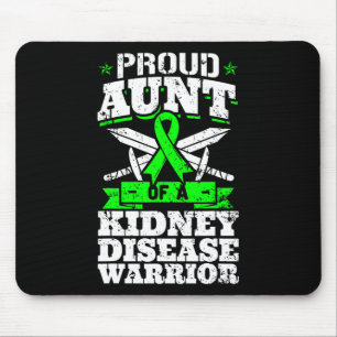 Aunt Of A Kidney Disease Warrior Renal Ckd Awarene Mouse Pad