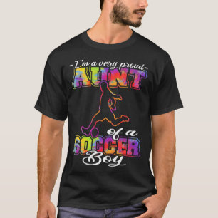 Aunt of a Soccer Boy Soccer Player Soccer Aunt T-Shirt