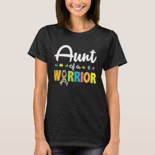 Aunt of a Warrior Autism Awareness for I'm A Proud T-Shirt