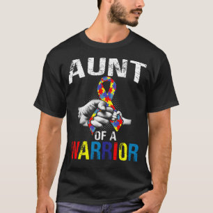Aunt of a Warrior Autism Awareness T-Shirt