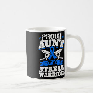 Aunt Of An Ataxia Warrior Awareness Ribbon Dystaxi Coffee Mug