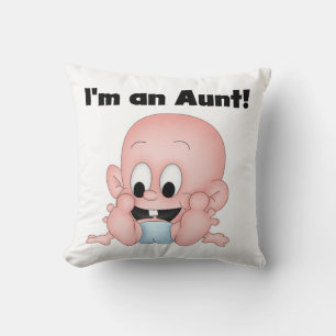 Aunt of New Nephew T-shirts and Gifts Throw Pillow