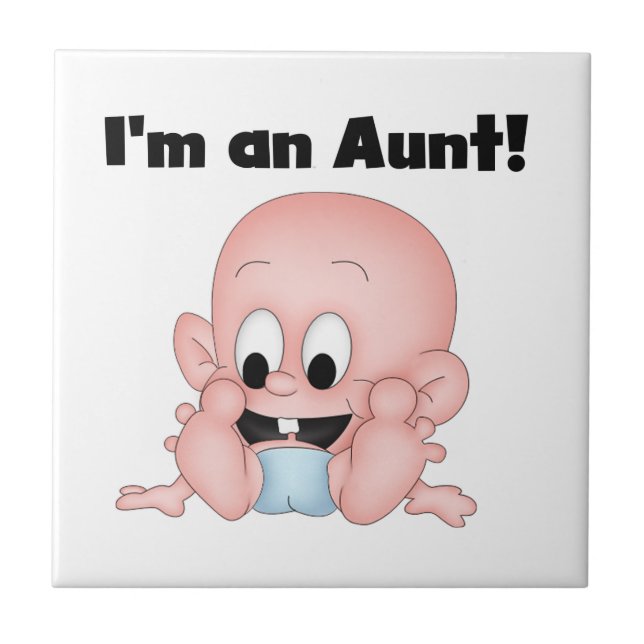 Aunt of New Nephew T-shirts and Gifts Tile (Front)