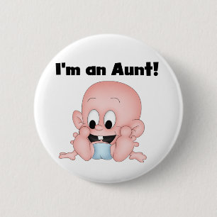 Aunt of New Nephew Tshirts and Gifts 2 Inch Round Button