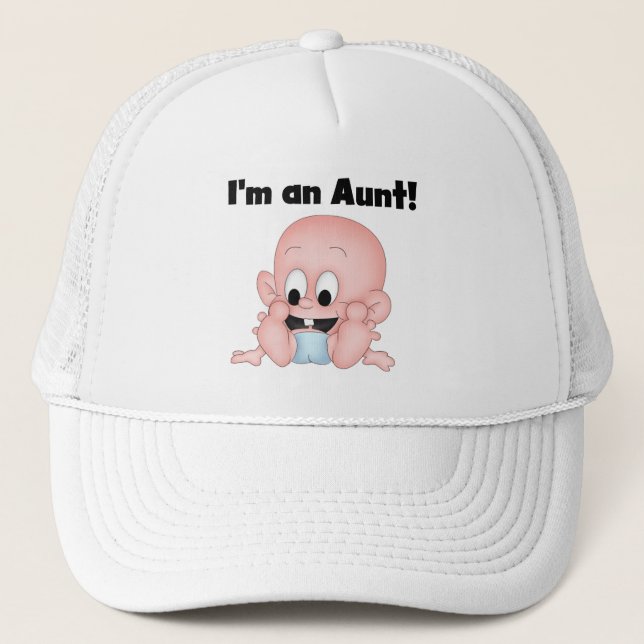 Aunt of New Nephew Tshirts and Gifts Trucker Hat (Front)