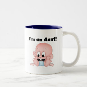 Aunt of New Nephew Tshirts and Gifts Two-Tone Coffee Mug