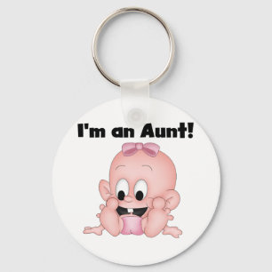 Aunt of New Niece Tshirts and Gifts Keychain