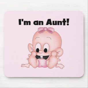 Aunt of New Niece Tshirts and Gifts Mouse Pad