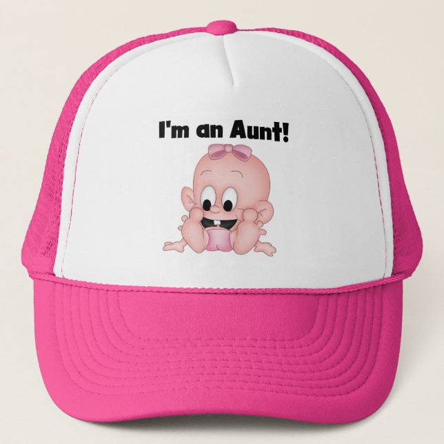 Aunt of New Niece Tshirts and Gifts Trucker Hat (Front)
