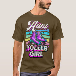 Aunt of Roller Girl Roller Skating Birthday Matchi T-Shirt
