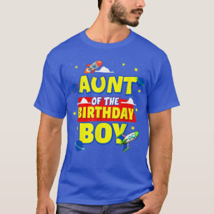 Aunt Of The Birthday Astronaut Boy Outer Space The T-Shirt