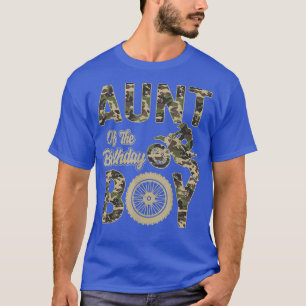 Aunt of the Birthday Boy Dirt Bike 4th B-day Party T-Shirt