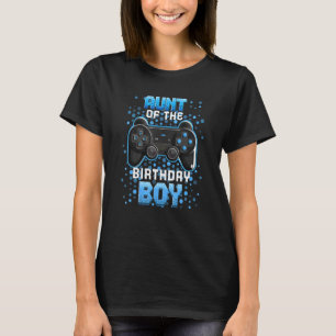 Aunt Of The Birthday Boy Matching Video Gamer Birt T-Shirt