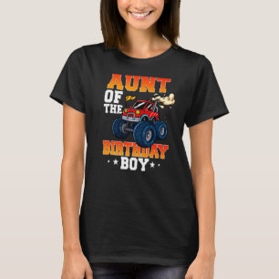 Aunt Of The Birthday Boy Theme Monster Truck 1 T-Shirt