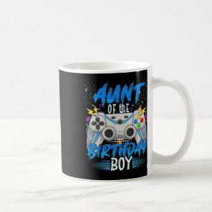 Aunt Of The Birthday Boy Video Game Birthday Gamer Coffee Mug