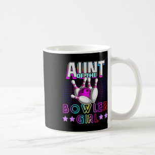 Aunt Of The Bowler Girl Matching Family Bowling Bi Coffee Mug
