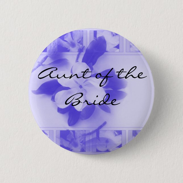 Aunt of the Bride 2 Inch Round Button (Front)