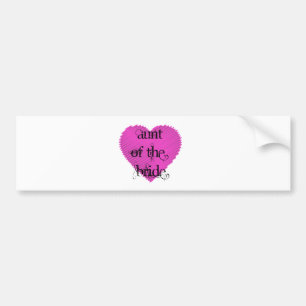 Aunt of the Bride Bumper Sticker