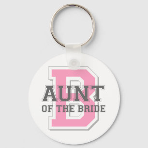 Aunt of the Bride Cheer Keychain