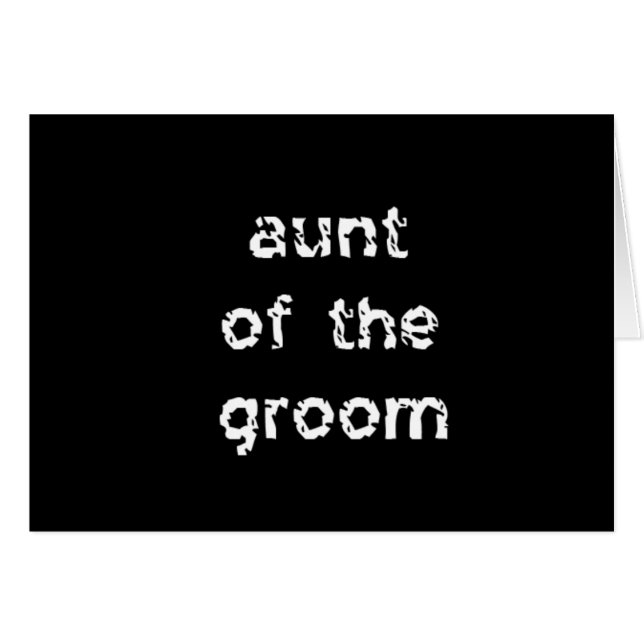 Aunt of the Groom (Front Horizontal)