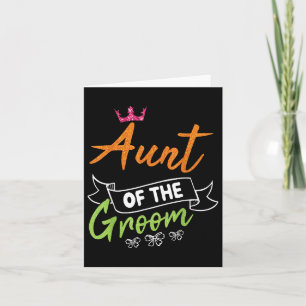 Aunt Of The Groom Bride Happy Wedding Marry Day Hu Card