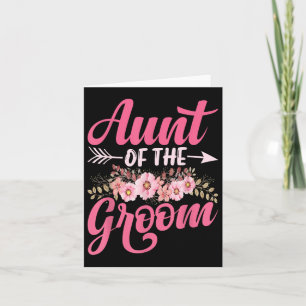 Aunt Of The Groom Gifts Mom Bride Wedding Groom _1 Card