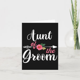 Aunt Of The Groom Shirts For Women Card