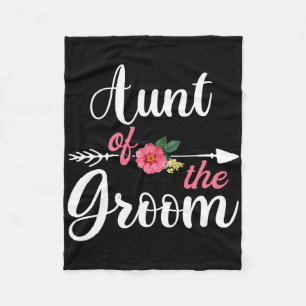 Aunt Of The Groom Shirts For Women  Fleece Blanket