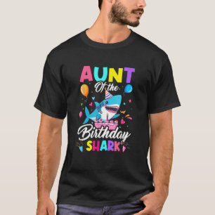 Aunt Of The Shark Birthday Boy Girl Party Family G T-Shirt