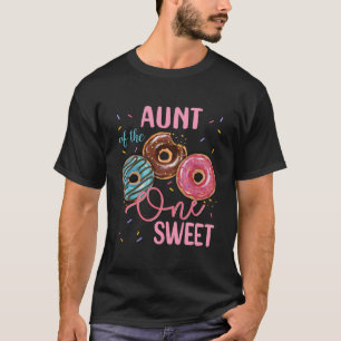 Aunt Of The Sweet One 1St Doughnut Birthday Party T-Shirt