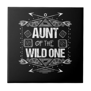 Aunt Of The Wild One Birthday Gift Tile