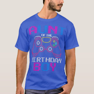 Aunt of thes Birthday Boys Matching Video Game Bir T-Shirt
