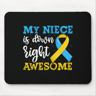 Aunt Of Trisomy Niece Down Syndrome Awareness Mouse Pad