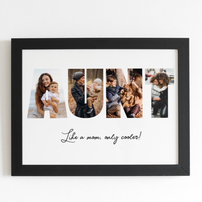 Aunt Photo Collage 4 Photos | Aunt Gift Poster (Creator Uploaded)