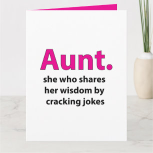Aunt Quote Aunt Card