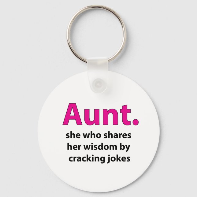 Aunt Quote Aunt Keychain (Front)