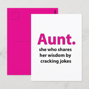 Aunt Quote Aunt Postcard
